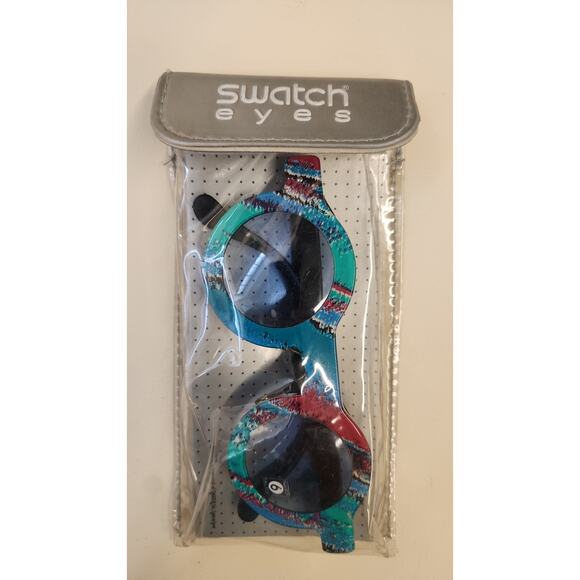 Swatch Sunglasses FROZEN DREAM Sw713 006 with interchangeable frames new in case - Picture 10 of 10